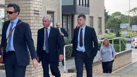 Andrew Turner/BBC Four defendants arrive at court