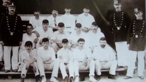 STREETON/GREGSON ARCHIVE The Somerset and Devon Wanderers at the Paris Olympics in 1900