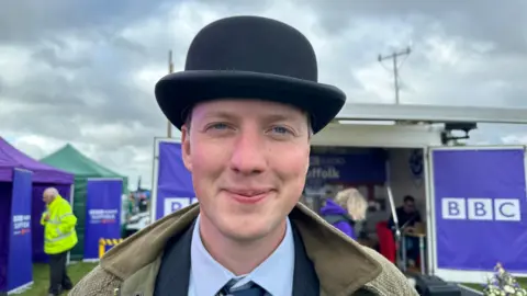 Isaac Chenery/BBC John Watt at the Suffolk Show 