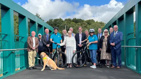 The new Hawick bridge's official opening party