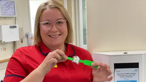 BBC/Mark Norman Charlotte Flannery is matron for surgical services at Medway Maritime Hospital