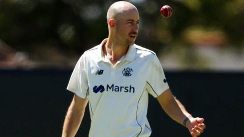 Charlie Stobo gets ready to bowl for Western Australia