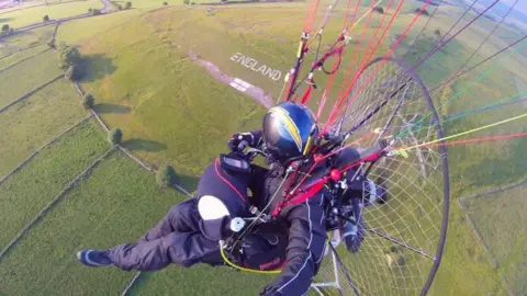 Miles Gregory During the 2016 Euros Miles Gregory shot this picture while on his paramotor
