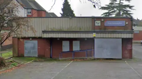 Google The derelict Oadby Swimming Pool building