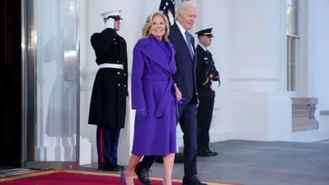 Getty Images First lady Jill Biden and U.S. President Joe Biden