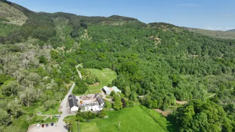 GOLDCREST Land & Forestry Group drone shot of house