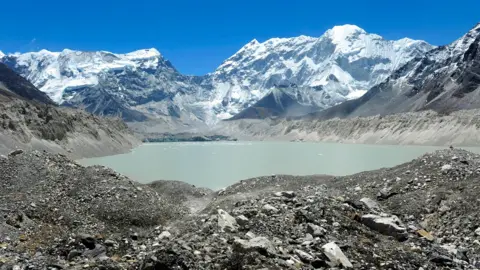 Getty Images Lake Imja in the Everest region pictured in 2010