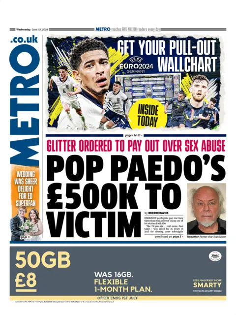  "POP PAEDO’S £500K TO VICTIM"