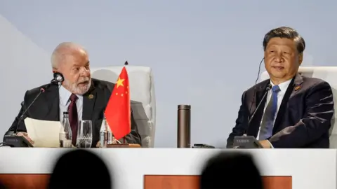 Getty Images Braziliaanse Luiz Inácio Lula da Silva en Chinese Xi Jinping