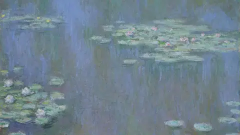 Museum Wales Monet's waterlillies painting