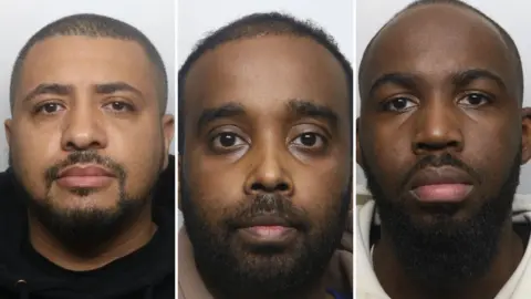 Derbyshire Police Three mug shots