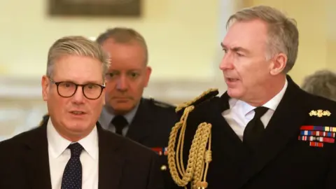 PA Media Prime Minister Sir Keir Starmer and Chief of the Defence Staff Admiral Sir Tony Radakin