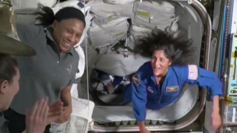 Astronaut Suni Williams arrives at International Space Station