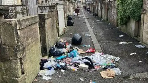 LDRS Rubbish in an alleyway