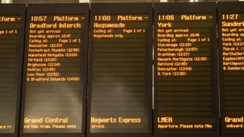 Back to Hogwarts The service to Hogsmeade listed among the other muggle services