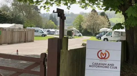 South Hams District Council Motorhomes pictured at the Steamer Quay Club Campsite