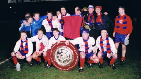 Ards' 1993/94 winning County Antrim Shield side