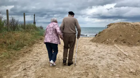 PA Media Albert and Betty at Gold Beach in 2019