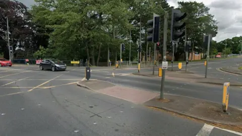 Leicester Road close to the junction with Dalby Road