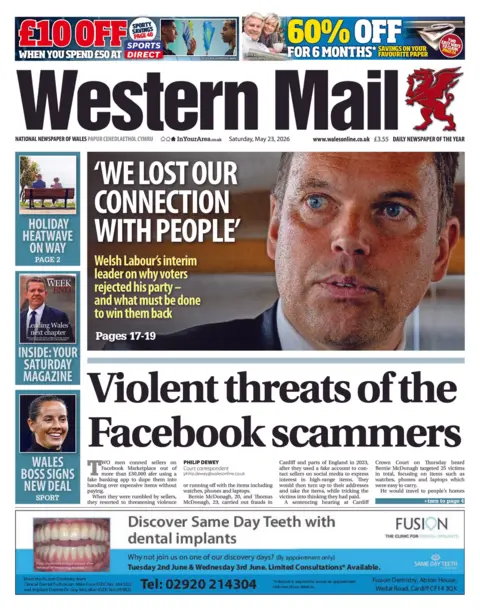 Western Mail Western Mail front page