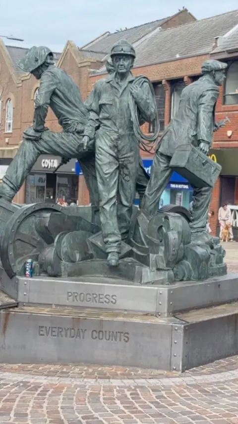 Statue in Barrow Town Centre