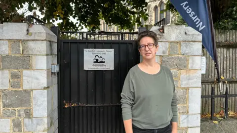 Sharon Shamir outside nursery