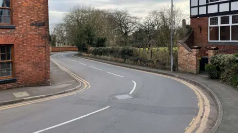 The chicane near the nursery at the end of the HIgh Street