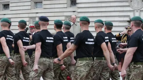 Getty Images Prince Philip, Duke of Edinburgh in his role as Captain General, Royal Marines