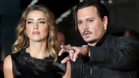 Reuters Amber Heard and Johnny Depp, at a film premiere in London in October 2015