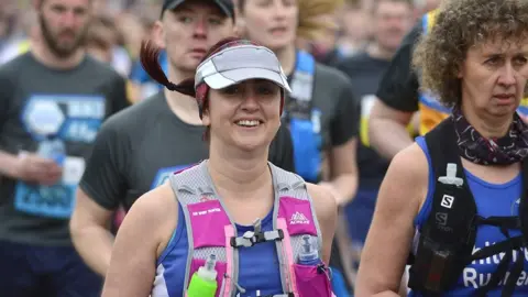 Woman running in 2023 event