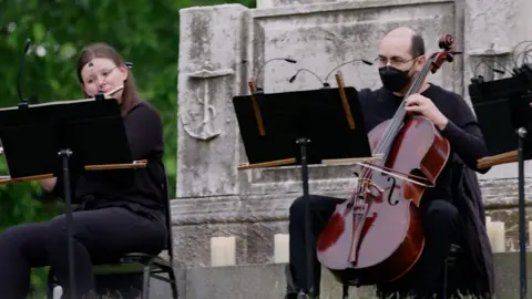 The New York Philharmonic is back, playing to a live - and not-so-live - audience.