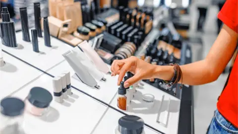 Getty Images Make-up counter