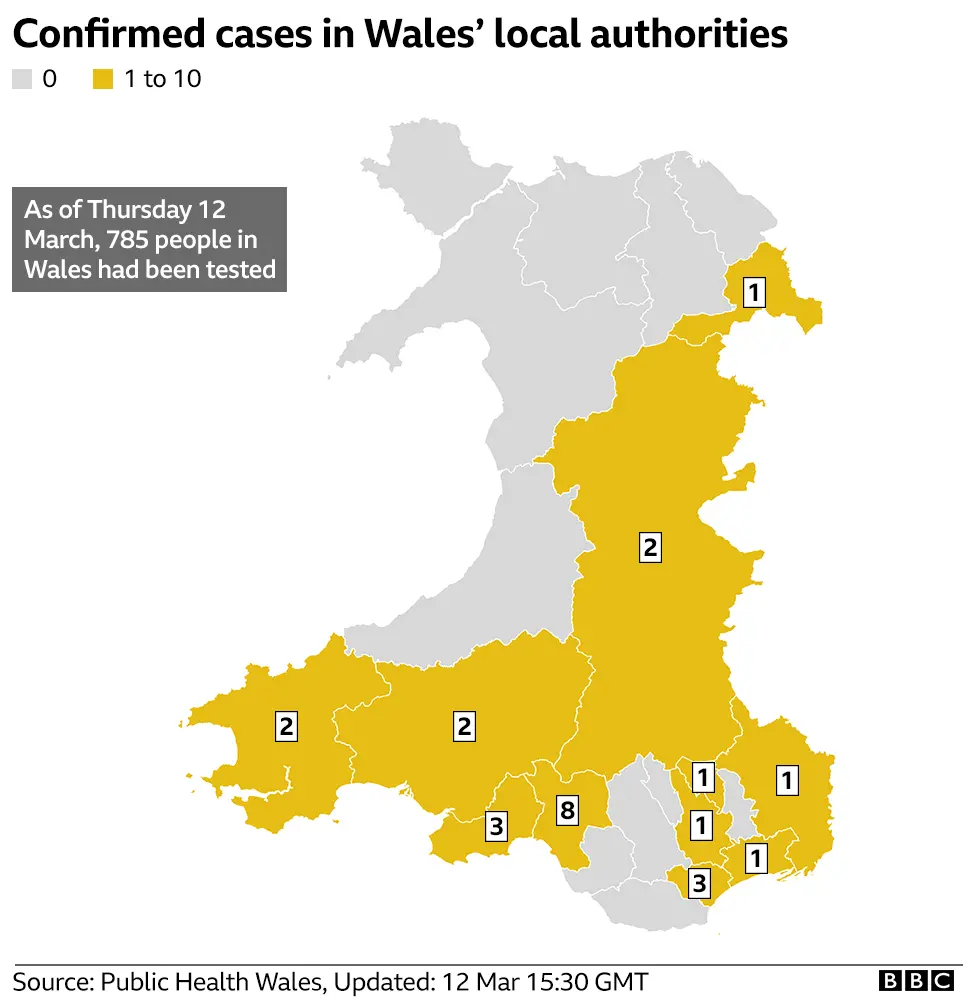 Wales map