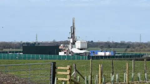 Getty Images Drilling equipment at the Preston New Road drill site