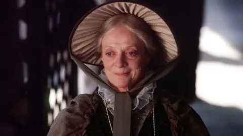 Maggie Smith in her role as Betsey Trotwood in a BBC adaptation of David Copperfield

