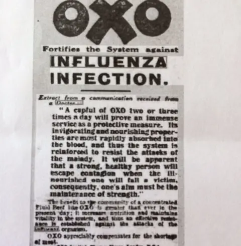 Belfast: Northern Whig Oxo advert in a newspaper