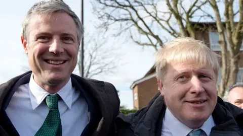 Getty Images Zac Goldsmith and Boris Johnson