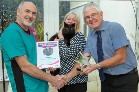 PDSA/PA Owners Ruth and John Lewis with Dexter