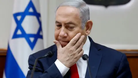 AFP File photo of Israeli Prime Minister Benjamin Netanyahu (24 June 2018)