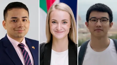 BBC A composite of Gabriel Montalvo, Gabrielle Kalisz, and Martin Liu