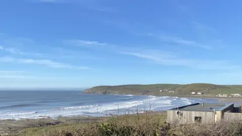 Landscape of Croyde in North Devon