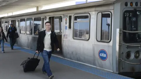 Getty Images CTA train in Chicago