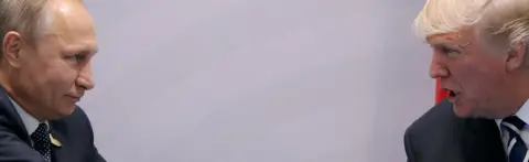 Reuters US President Donald Trump shakes hands with Russian President Vladimir Putin during their bilateral meeting at the G20 summit in Hamburg, Germany, July, 2017