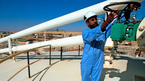 Getty Images An oil worker in Oman