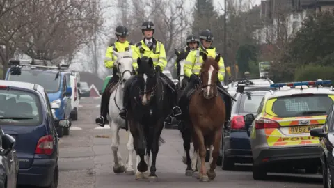 PA Police on horseback in Hither Green