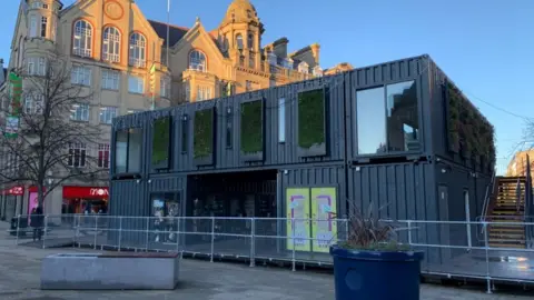 BBC The shipping containers