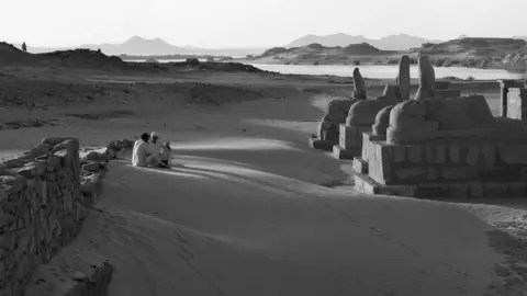 Stuart Franklin Egypt. Lake Nasser. The temple of El Seboua on the edges of the lake