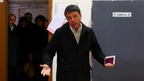 Reuters Democratic Party leader Matteo Renzi cast his vote in Florence