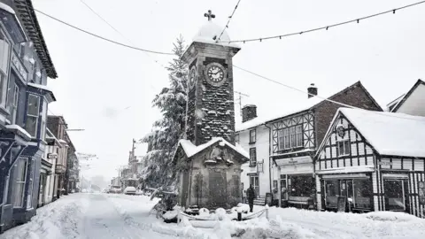 Tom Jones Snow in Rhayader