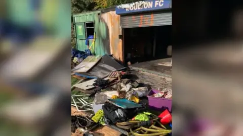 Liverpool junior football club hut destroyed in blaze